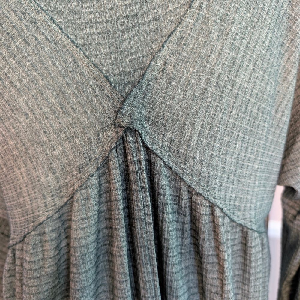 We The Free Green Long Sleeve Button Down Blouse - Picture 6 of 8